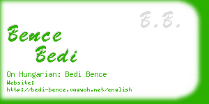 bence bedi business card